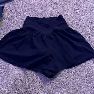 Elegant Navy High-Waisted Skorts